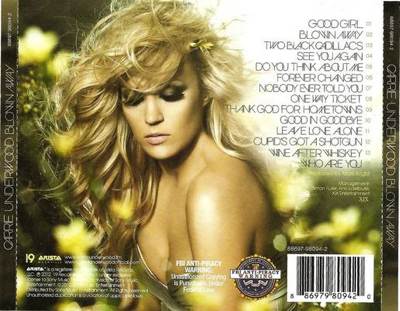 Blown Away - Carrie Underwood (CD - 56:47) music collectible [Barcode 886979809420] - Main Image 2