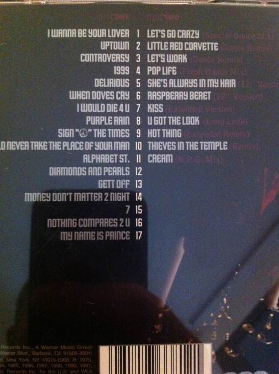 Ultimate - Prince (CD - 157) music collectible [Barcode 081227338121] - Main Image 2