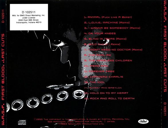First Blood Last Cuts - W.A.S.P. (CD - 7450) music collectible - Main Image 2