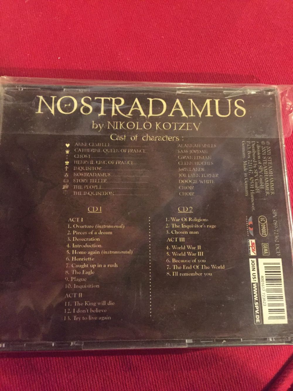 Nostradamus - Nikolo Kotzev (CD) music collectible [Barcode 4001617723623] - Main Image 2