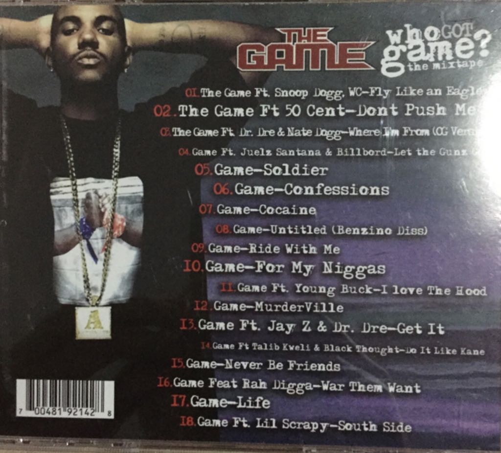 Who Got Game? The Mixtape - The Game (CD) music collectible [Barcode 700481921428] - Main Image 2