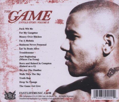 Untold Story: Volume II - Game, The (CD - 5924) music collectible [Barcode 184831000412] - Main Image 2
