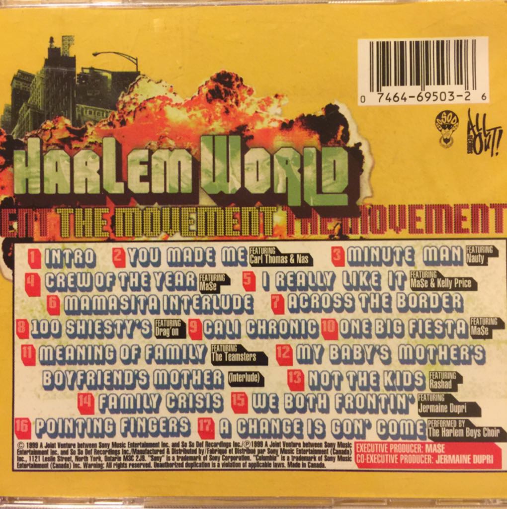 The Movement - Harlem World (CD - 57) music collectible [Barcode 074646950326] - Main Image 2