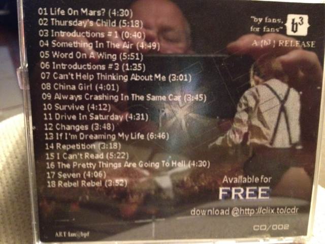 Cursing The Astronettes - David Bowie (CD) music collectible - Main Image 2