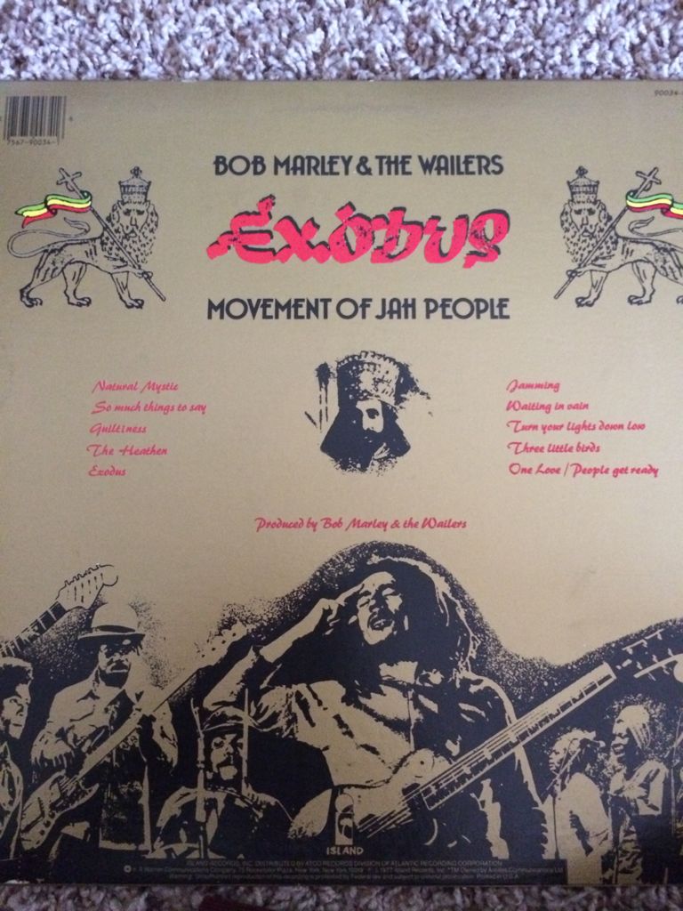Exodus - Marley, Bob & the Wailers (12”) music collectible - Main Image 2