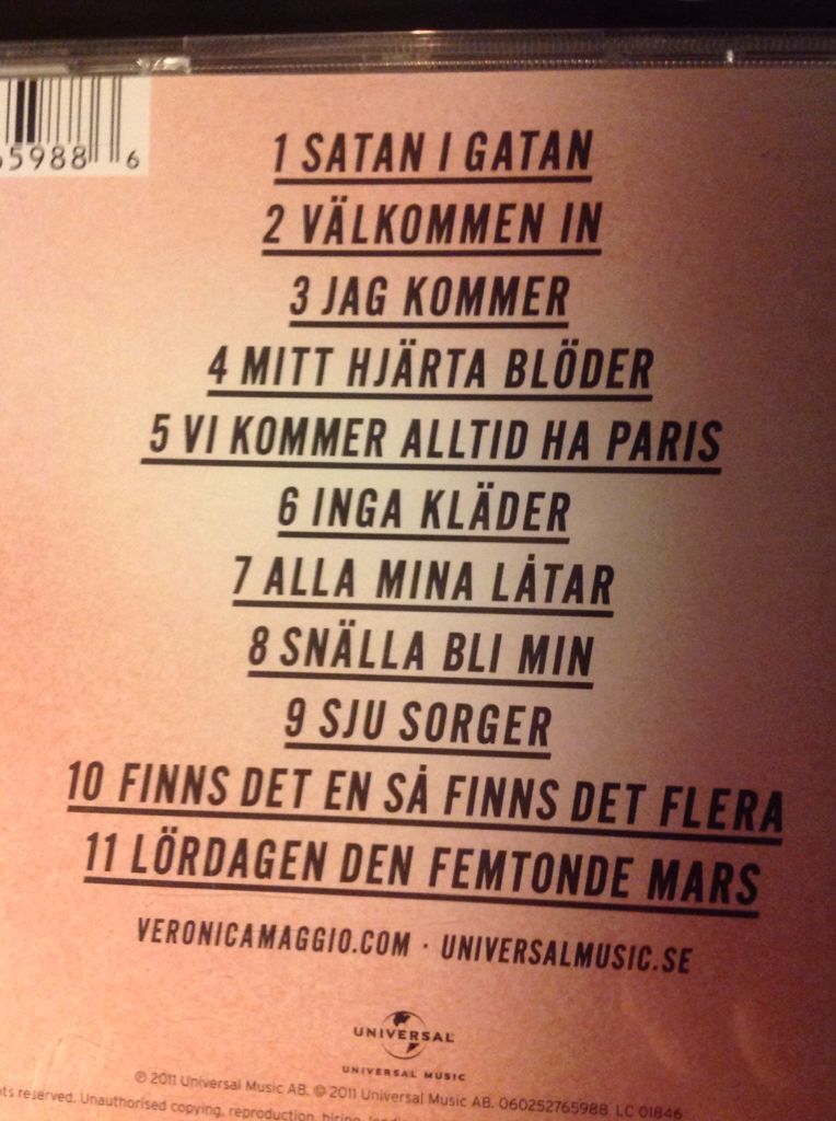 Satan I Gatan - Veronica Maggio (CD) music collectible [Barcode 602527659886] - Main Image 2