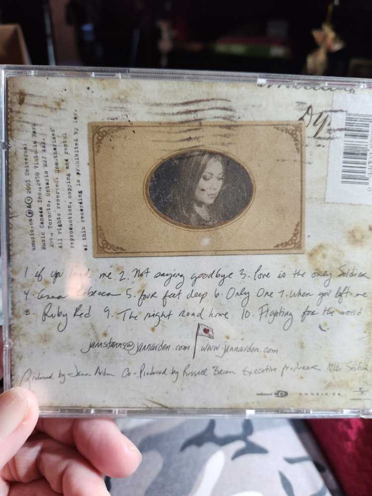 Jann Arden - Love Is the Only Soldier - Arden, Jann (CD) music collectible [Barcode 044003839922] - Main Image 2