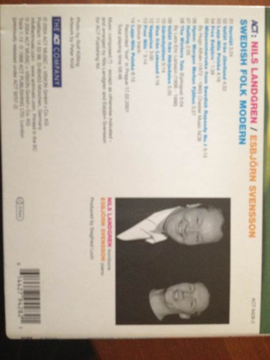 Swedish Folk Modern - Nils Landgren Esbjörn Svensson (CD) music collectible - Main Image 2
