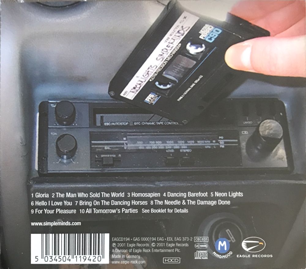 (13) Neon Lights - Simple Minds (CD - 41) music collectible [Barcode 5034504119420] - Main Image 2