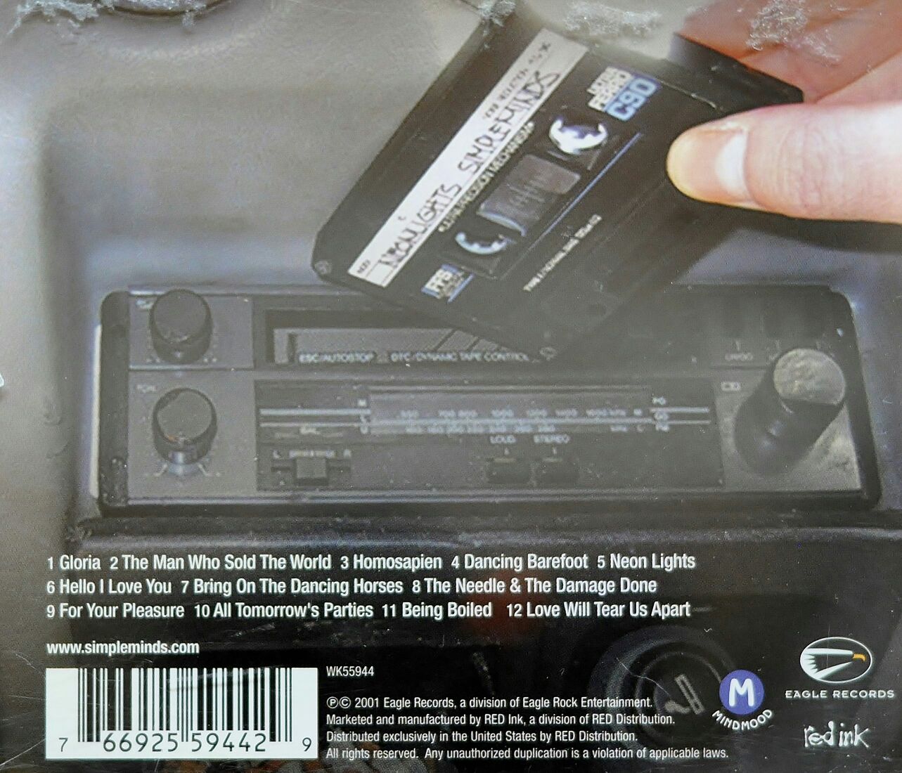 Neon Lights - Simple Minds ‎ (CD) music collectible [Barcode 766925594429] - Main Image 2