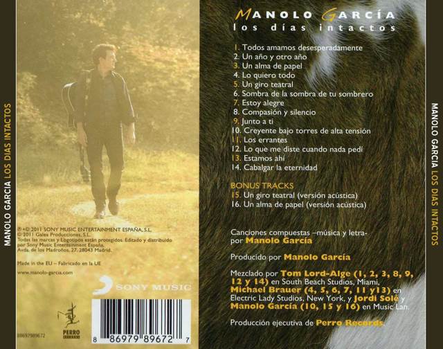 Los Días Intactos - Manolo García (MP3 - 63) music collectible - Main Image 2