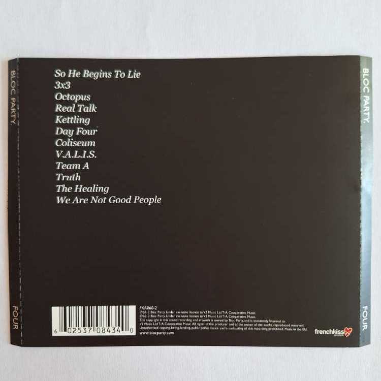 Four - Bloc Party (CD-R) music collectible [Barcode 602537084340] - Main Image 2