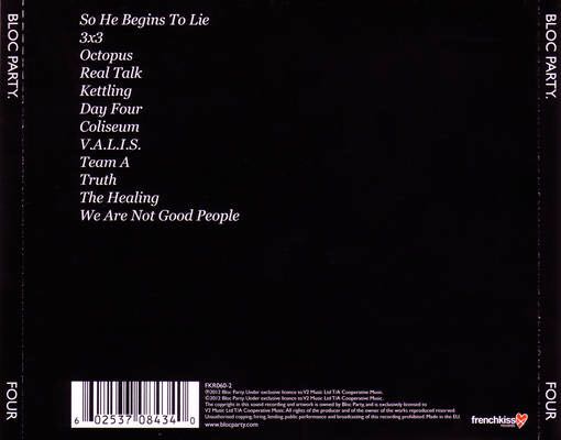 Four - Bloc Party (CD) music collectible - Main Image 2