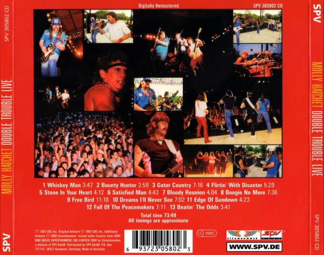 Molly Hatchet: Double Trouble Live - Molly Hatchet (12”) music collectible [Barcode 886972424927] - Main Image 2
