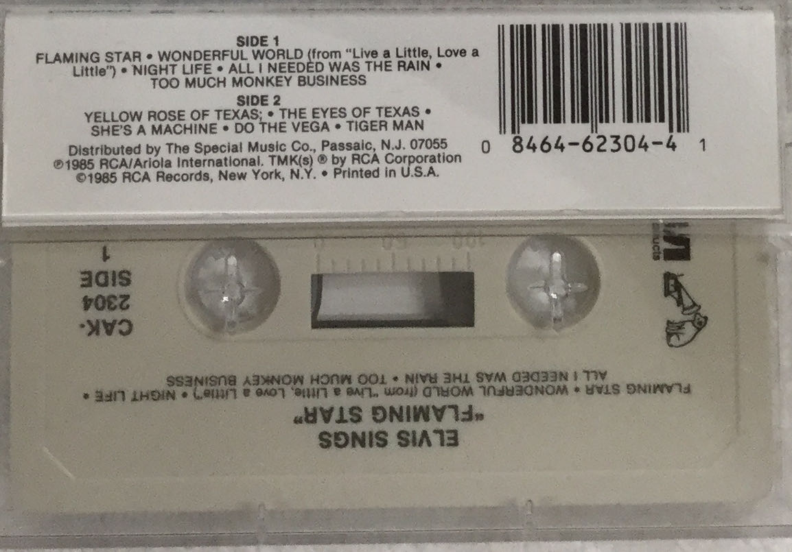 Flaming Star - Oldfield, Sally (Cassette) music collectible [Barcode 084646230441] - Main Image 2