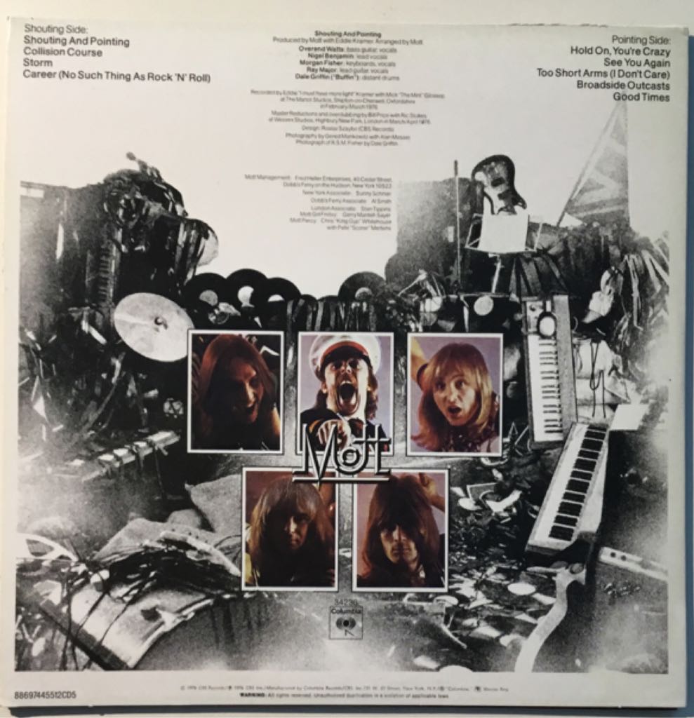 Shouting & Pointing - Mott The Hoople - Mott The Hoople (CD - 43) music collectible - Main Image 2