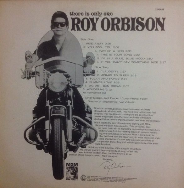 There Is Only One - Orbison Roy (12”) music collectible - Main Image 2