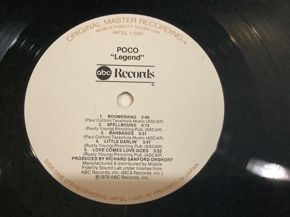 Legend - Poco (12”) music collectible [Barcode 076741711710] - Main Image 3