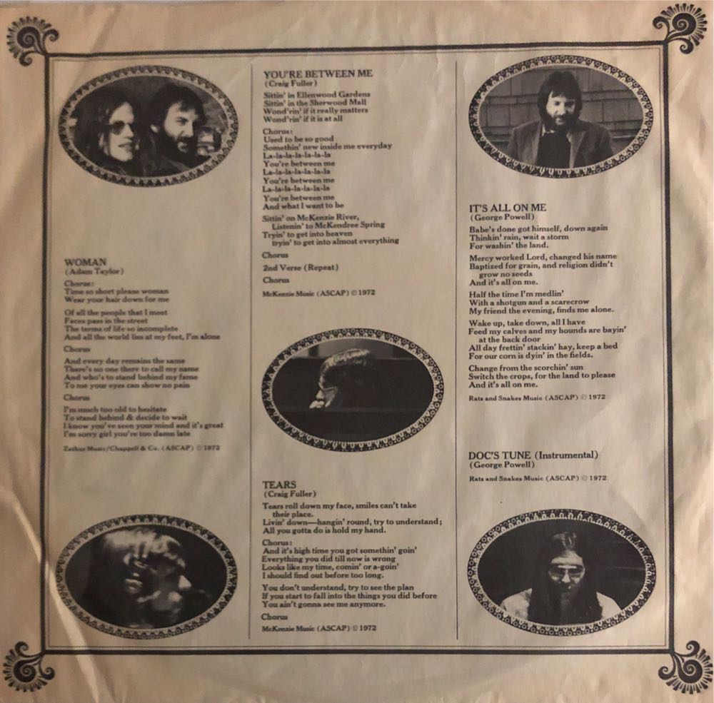 Pure Prairie League - Pure Prairie League (12” - 33) music collectible - Main Image 4