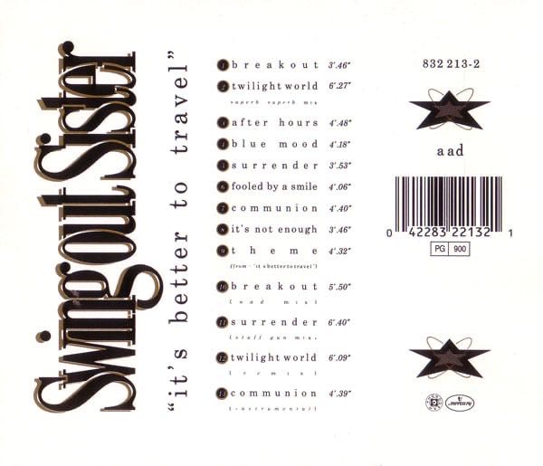 It’s Better To Travel - Swing Out Sister (CD - 64) music collectible - Main Image 2