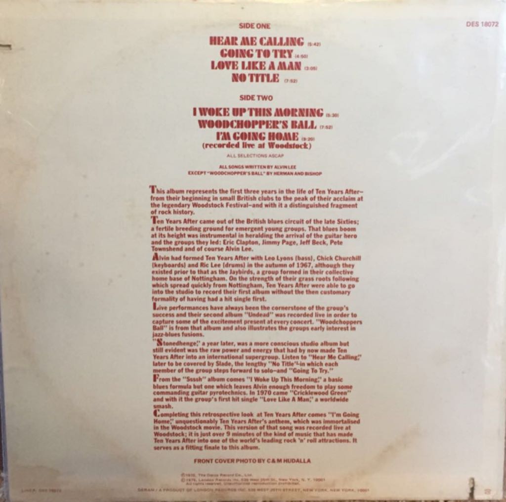 Goin’ Home! - Ten Years After (12” - 4646) music collectible - Main Image 2