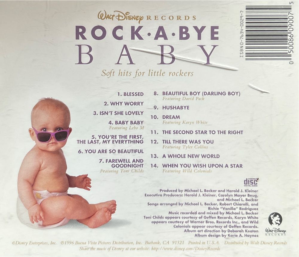 Rock A Bye Baby - Various Artists (CD) music collectible [Barcode 050086090075] - Main Image 2