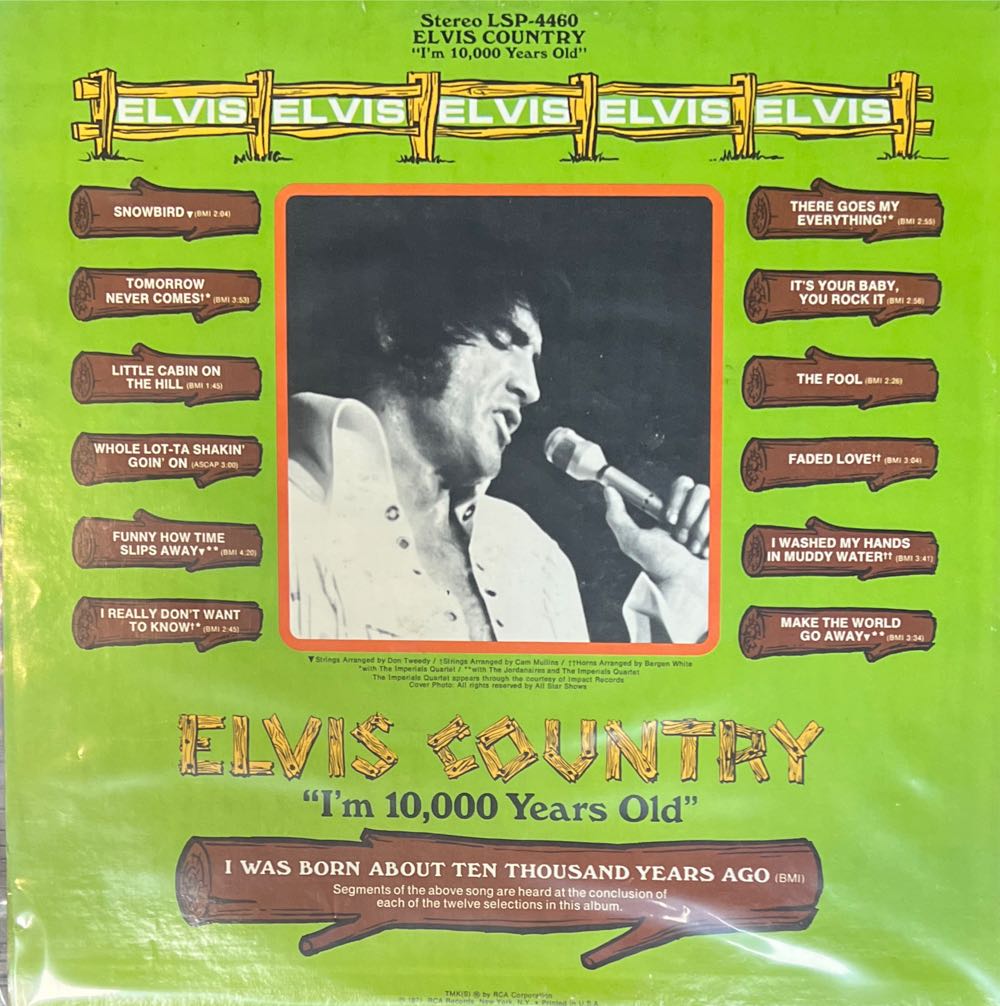 Elvis Country - Elvis Presley (12”) music collectible [Barcode 078636627946] - Main Image 2