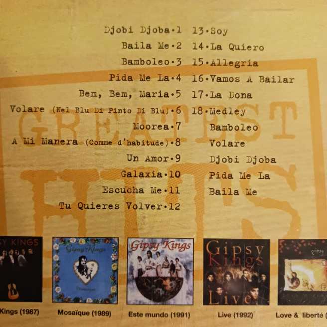 Greatest Hits - Gipsy Kings (CD) music collectible [Barcode 074649100629] - Main Image 2