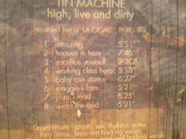 High , Live And Dirty - Tin Machine (CD) music collectible - Main Image 2