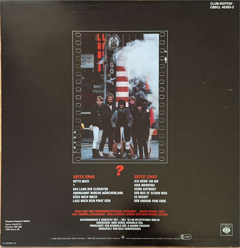 ? (Fragezeichen) - Nena (12” - 42) music collectible - Main Image 2