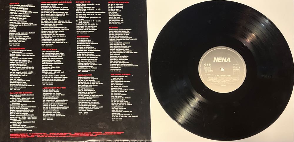 ? (Fragezeichen) - Nena (12” - 42) music collectible - Main Image 4