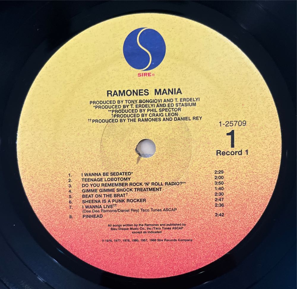 Ramones Mania - Ramones (12” - 77) music collectible - Main Image 3