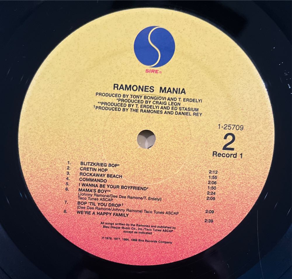 Ramones Mania - Ramones (12” - 77) music collectible - Main Image 4