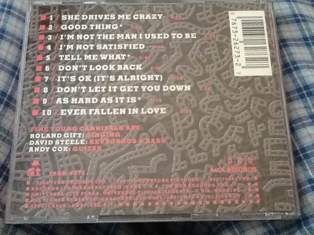 Raw And The Cooked, The - Fine Young Cannibals (CD - 35) music collectible [Barcode 076732627327] - Main Image 2