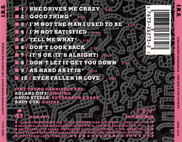 The Raw & The Cooked - Fine Young Cannibals (CD - 35.49) music collectible - Main Image 2