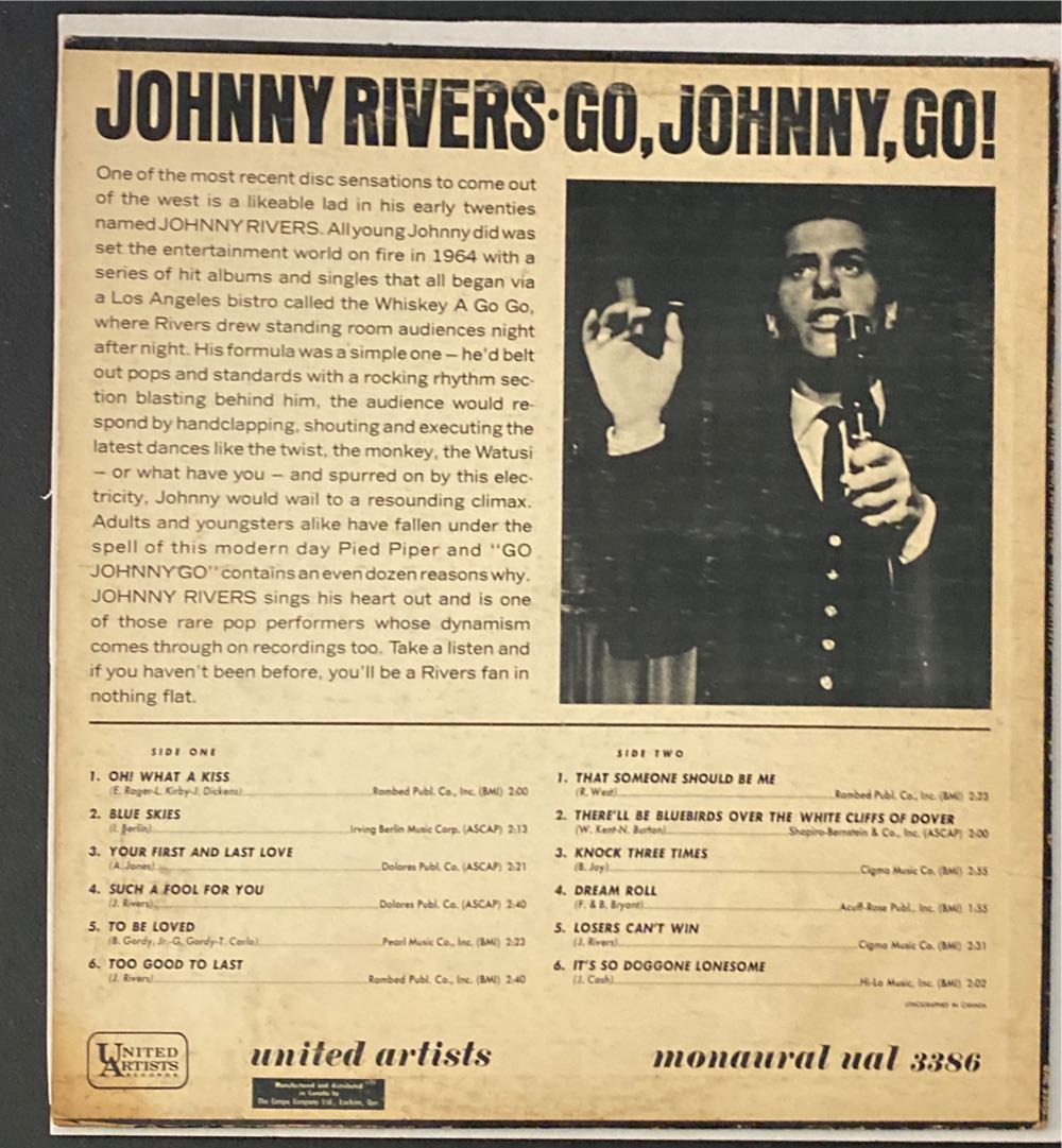 Go Johnny Go - River, Johnny (12”) music collectible - Main Image 2
