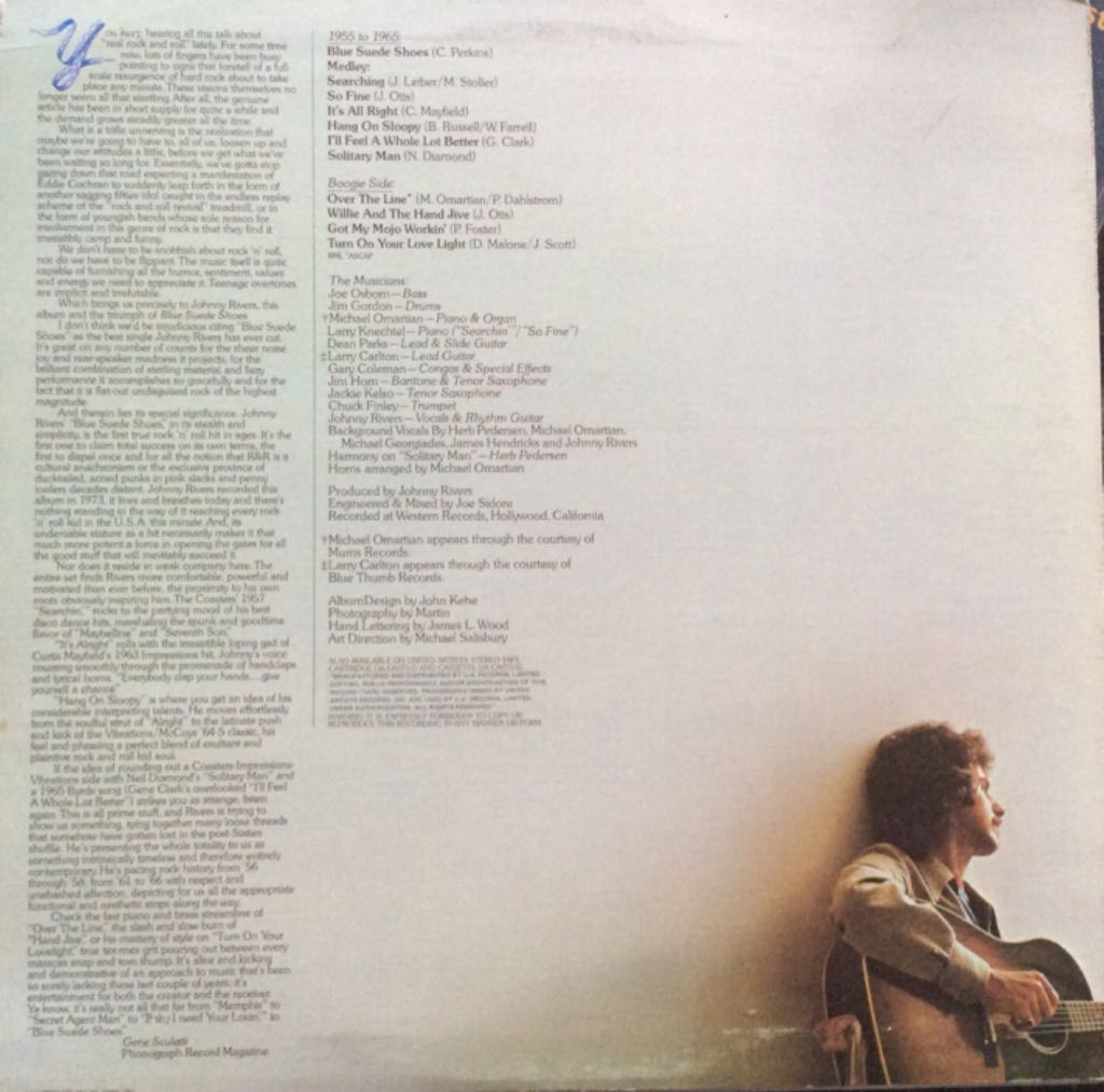 Blue Suede Shoes - Rivers Johnny (12”) music collectible - Main Image 2