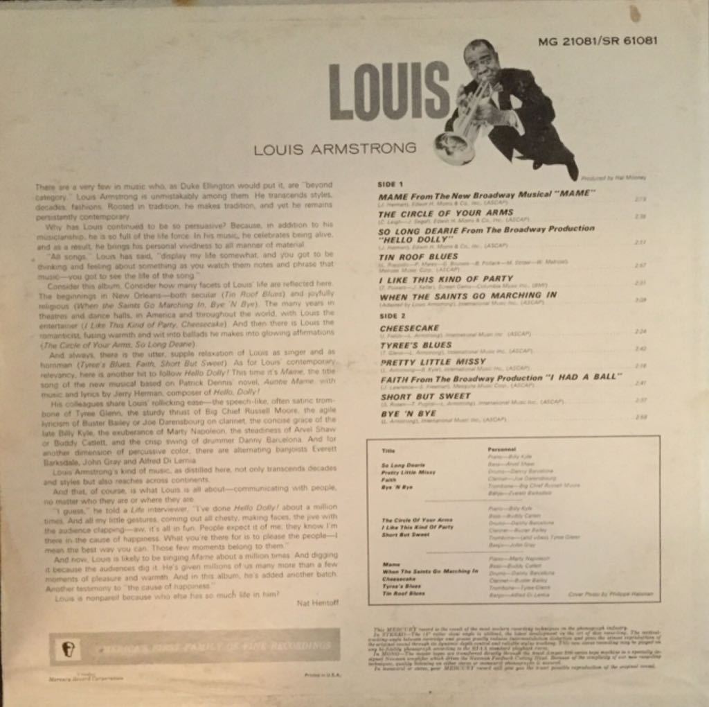 Louis - Louis Armstrong music collectible - Main Image 2