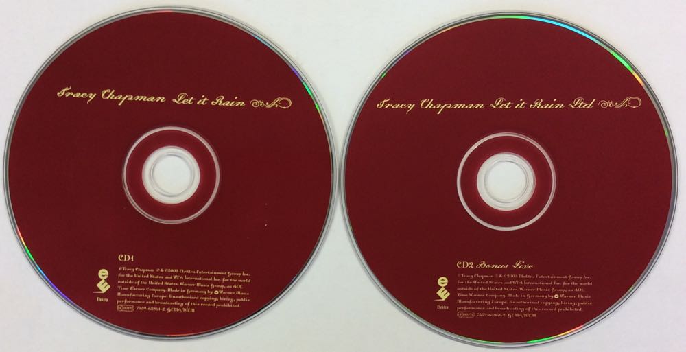 Let it rain - Tracy Chapman (CD - 42) music collectible [Barcode 075596283625] - Main Image 4