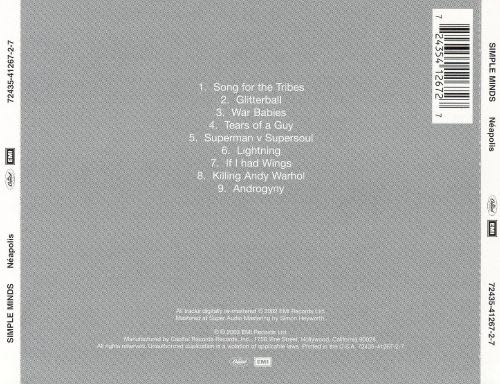 Néapolis - Simple Minds (CD) music collectible [Barcode 724354126727] - Main Image 2