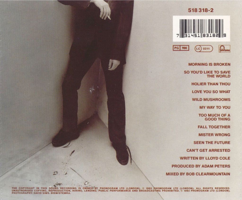 Bad Vibes - Cole, Lloyd (CD) music collectible [Barcode 014431030628] - Main Image 2