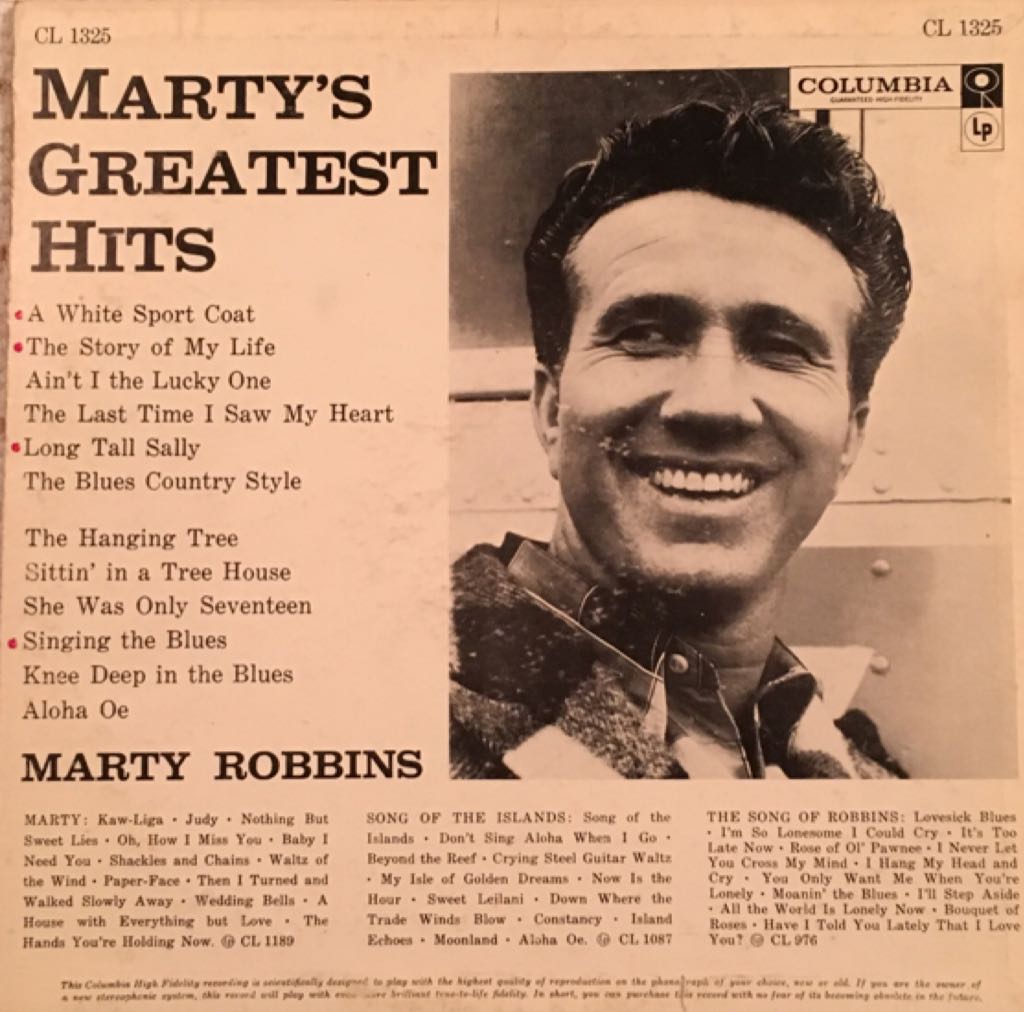 Marty’s Greatest Hits - Robbins Marty (12”) music collectible - Main Image 2