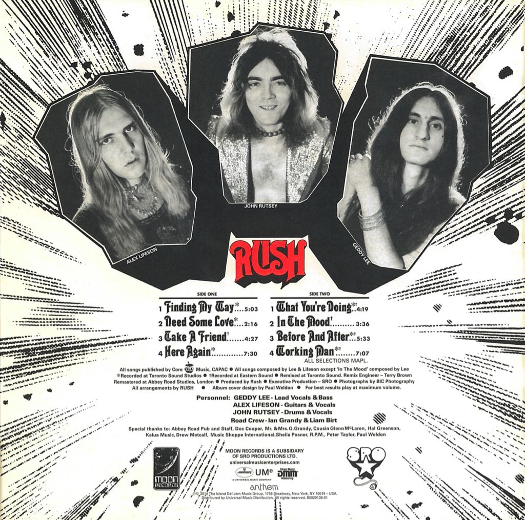 Rush - Rush (CD) music collectible [Barcode 020831453929] - Main Image 2