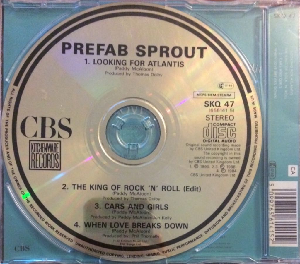 Looking For Atlantis - Prefab Sprout (CD) music collectible [Barcode 5099765614152] - Main Image 2