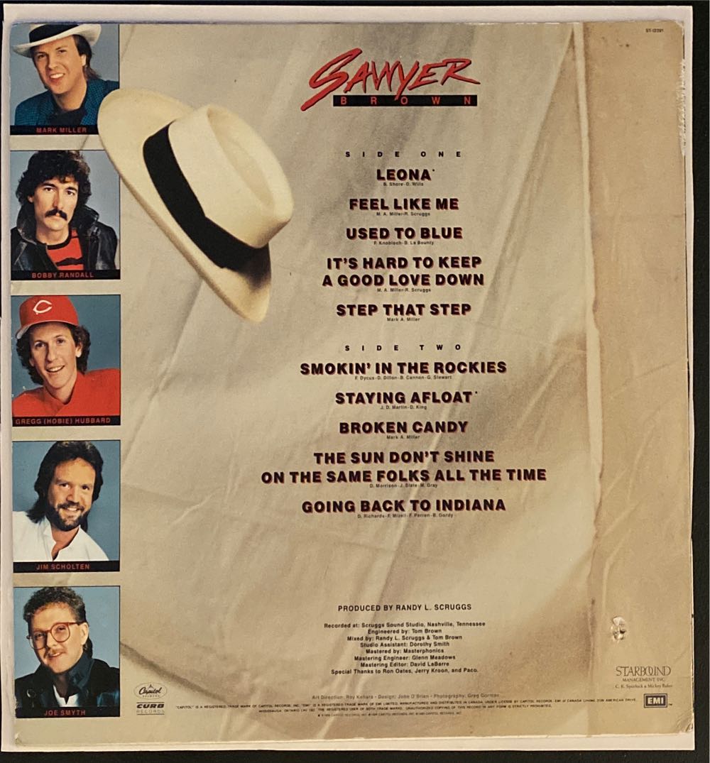 Sawyer Brown - Brown, Sawyer (12”) music collectible [Barcode 077771239113] - Main Image 2