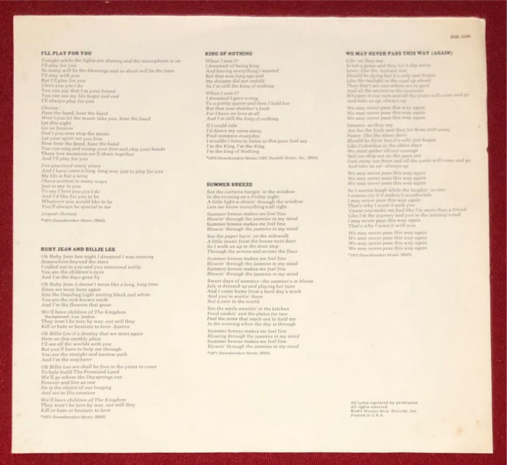 Greatest Hits - Seals & Crofts ‎ (12”) music collectible - Main Image 3