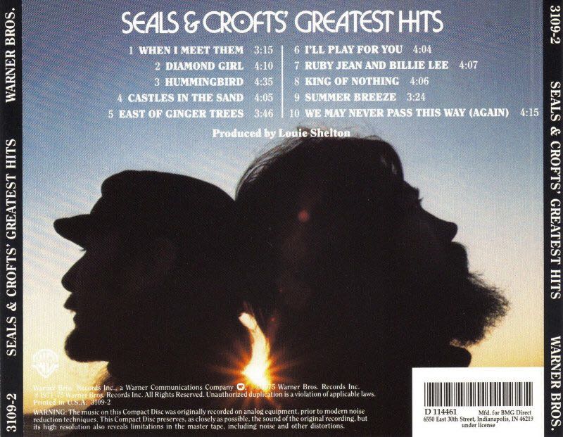 Greatest Hits - Seals & Croft music collectible - Main Image 2