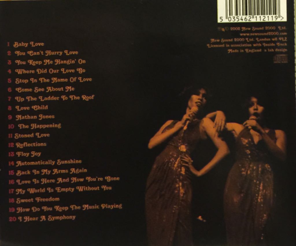 Songs In The Name Of Love - Supremes, The (CD - 6208) music collectible [Barcode 5035462112119] - Main Image 2