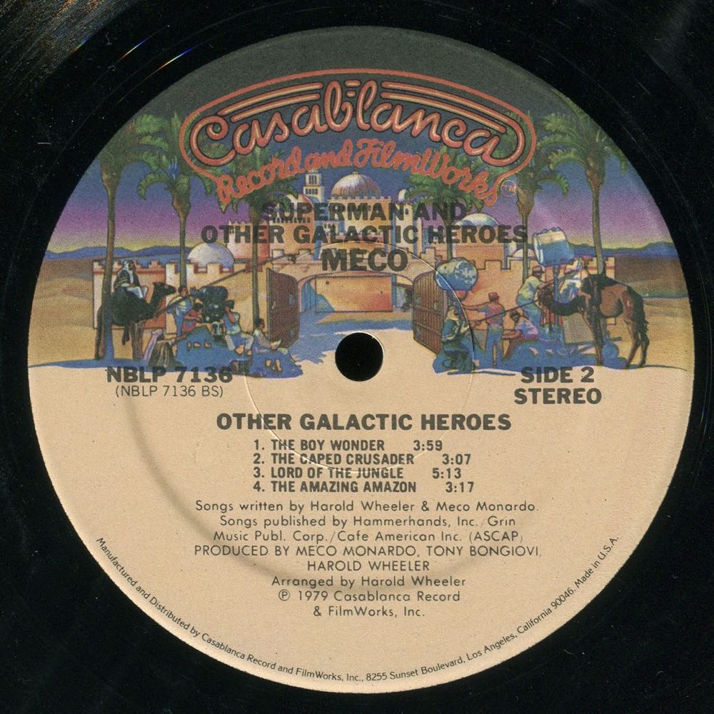 Superman And Other Galactic Heroes - Meco (12”) music collectible - Main Image 3