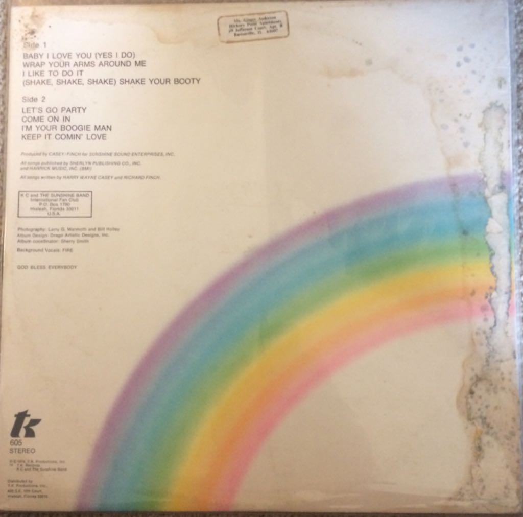 Part 3 - Kc And The Sunshine Band (12”) music collectible - Main Image 2